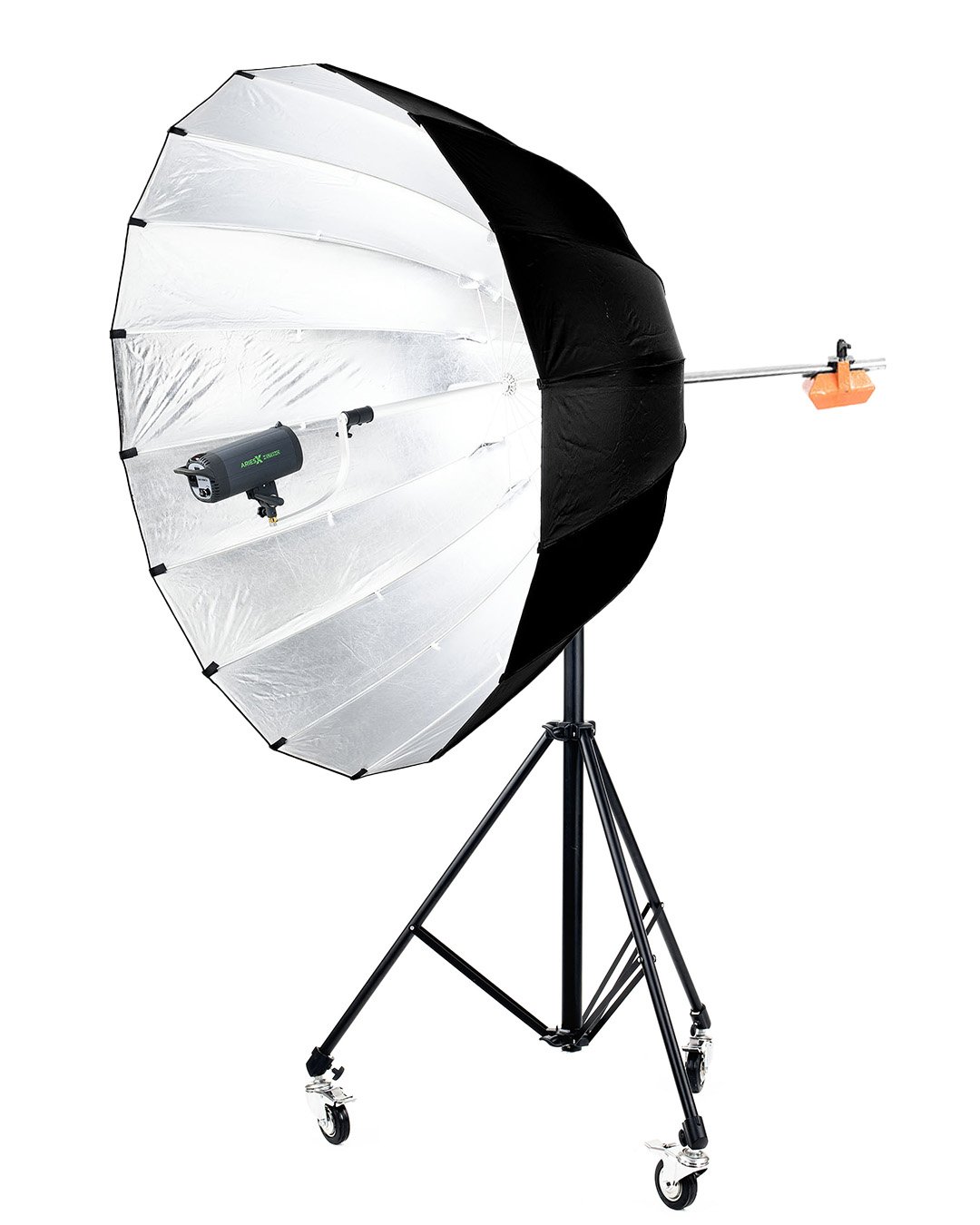 AX-30 AriesX Parabolic Softbox 180cm Wheeled Stand 1 - StudioBackdrops.com
