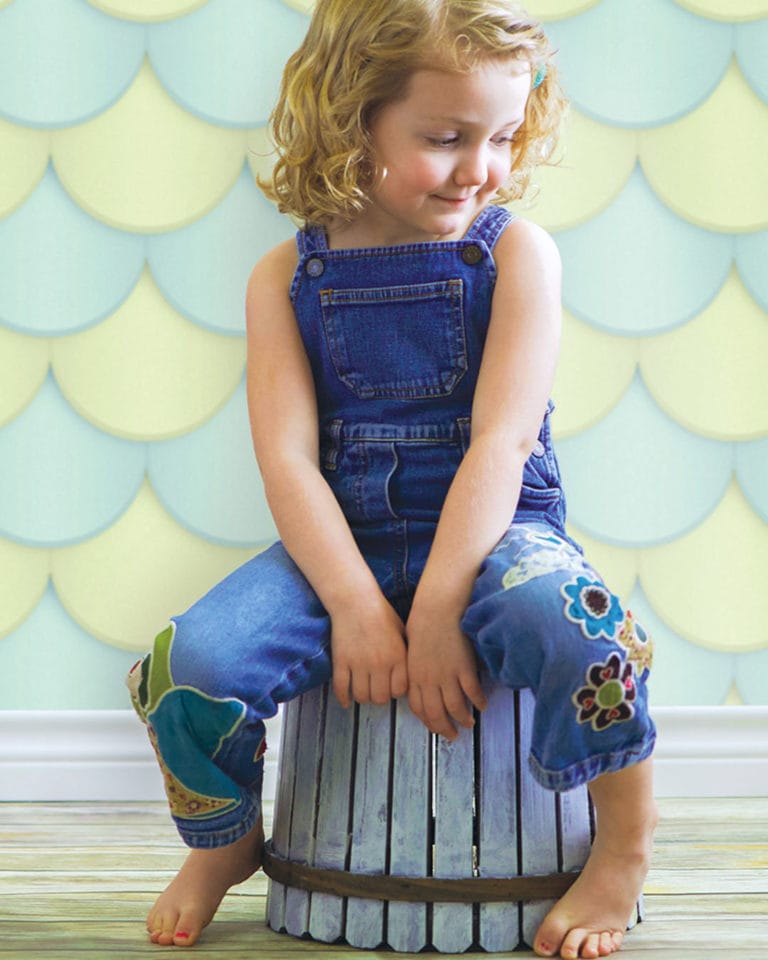 Ella Bella Seafoam Scallop Baby Photoshoot Background 4ft