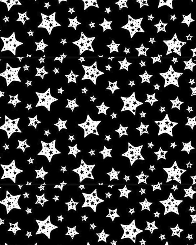 Superior Black/White Star Printed Studio Backdrop 7ft x 36ft