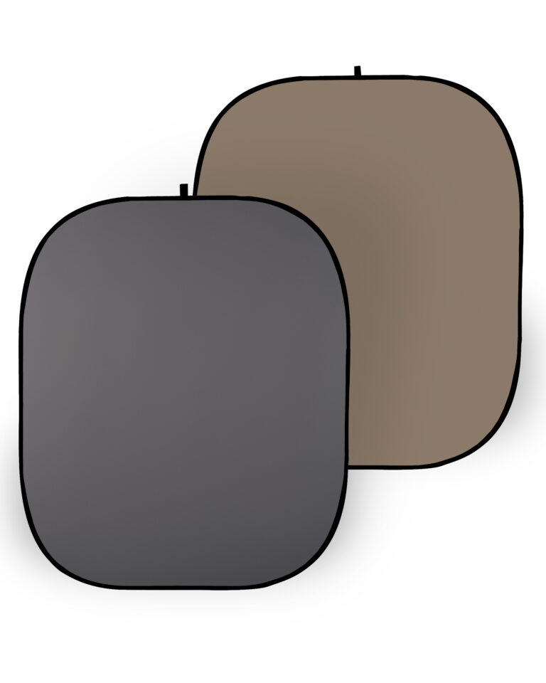 Twistflex Collapsible Flex Backdrop Steel Grain (Polyester)
